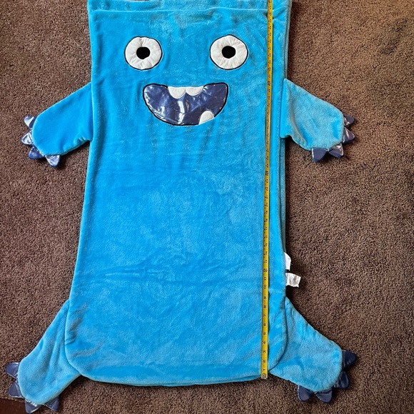 Children's plush sleeping bag with 3 monster plush animals - Picture 11 of 13